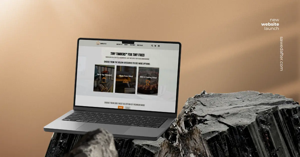 Conversion-focused web design example for Sawed After by Equus Group LLC